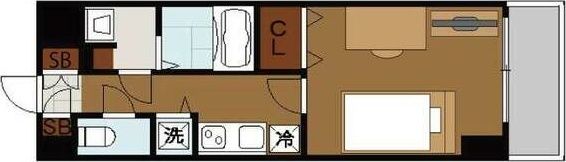 エスリード難波レジデンスの間取り画像