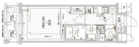 エグゼ難波南の間取り画像