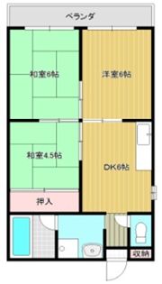 カワデンハイツIIIの間取り画像
