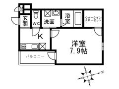 クラウド 昭和町の間取り画像