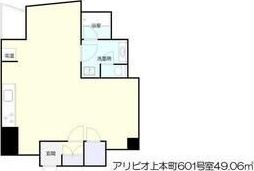 アリビオ上本町の間取り画像