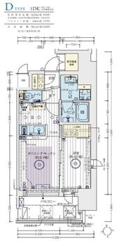 エステムコート谷町九丁目の間取り画像