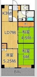 オリエントマンションの間取り画像