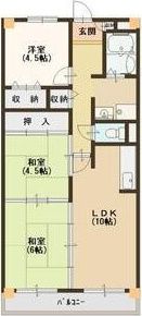 レジデンスウエストアロウ夕陽ヶ丘の間取り画像