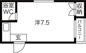 オズハイツ中川の間取り画像