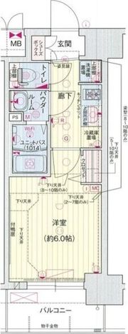 プレサンス難波マジョリティの間取り画像