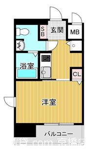 リーガル大阪城北の間取り画像
