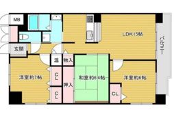コアシティ心斎橋東の間取り画像