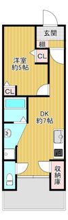 ターフィーズフラット今津の間取り画像