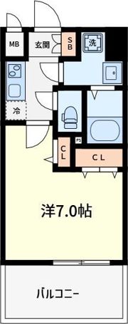 ラシーヌ瓦屋町の間取り画像