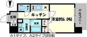 エスリード心斎橋EASTの間取り画像