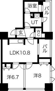 アルグラッド ザ・タワー心斎橋の間取り画像