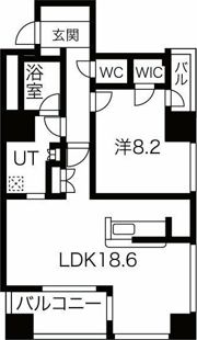 アルグラッド ザ・タワー心斎橋の間取り画像