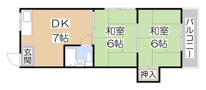 大ケイハイツの間取り画像