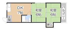 大ケイハイツの間取り画像