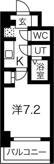 エスリードコート阿倍野昭和町の間取り画像