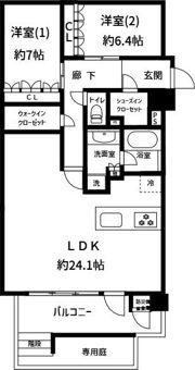 レジェイド帝塚山の間取り画像