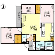 Clashist清水丘 Westの間取り画像