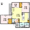 Clashist清水丘 Westの間取り画像