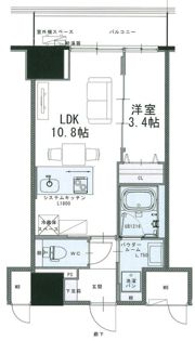 Wave on Horie Towerの間取り画像