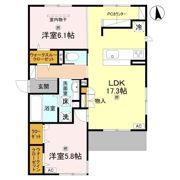 La Coeur北島の間取り画像