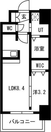 ソルテラスOSAKA緑橋クレアストの間取り画像