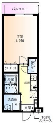 フジパレス針中野湯里の間取り画像