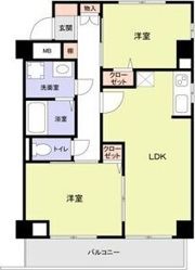 ディアコート東田辺の間取り画像