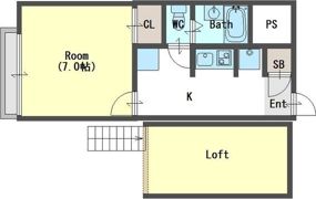ビコロール東住吉の間取り画像