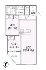 グラン今里NORTHの間取り画像
