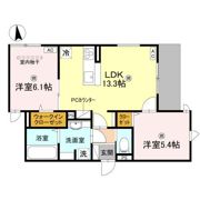 D-ROOM瓜破SOUTHの間取り画像