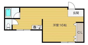 コーポはぎの間取り画像