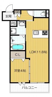 カーサカルドの間取り画像