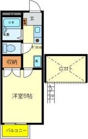 ハイム北加賀屋の間取り画像
