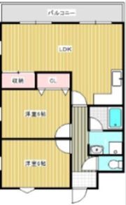 ローズライフ住之江の間取り画像