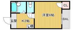 リバティ京橋の間取り画像