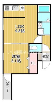 フジパレス城東諏訪サウスI番館の間取り画像