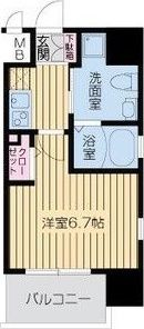 レジディア谷町の間取り画像