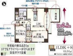 ガーデンコート烏ヶ辻の間取り画像