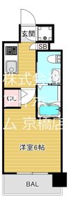 エスリード京橋ノースプレイスの間取り画像