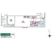 Draw上本町の間取り画像