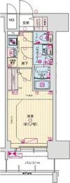 MELDIA CREST TAPP NAMBA-WESTの間取り画像