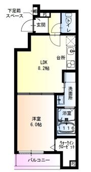 フジパレス加美東II番館の間取り画像