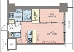 プレジオ恵美須2-8Fの間取り画像
