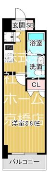 ルクレ京橋の間取り画像