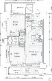 エステムコート難波サウスプレイスIIIラ・パークの間取り画像