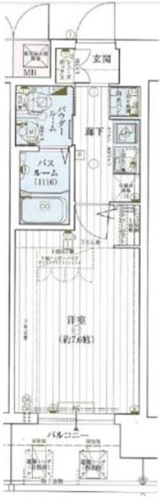 エステムコート難波サウスプレイスVエレージュの間取り画像