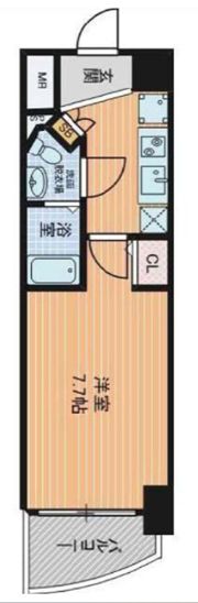 ラシュレエグゼ難波南の間取り画像