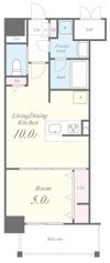 グランパシフィック今里Luxeの間取り画像