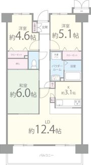 コンフォールアビタシオンの間取り画像